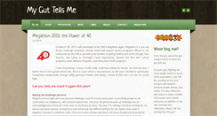 Desktop Screenshot of myguttellsme.com
